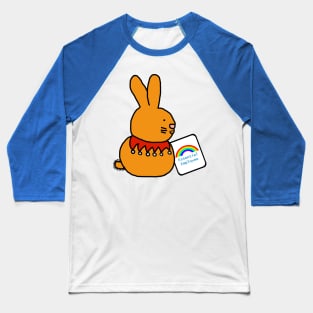 Essential Employee Bunny Rainbow Baseball T-Shirt